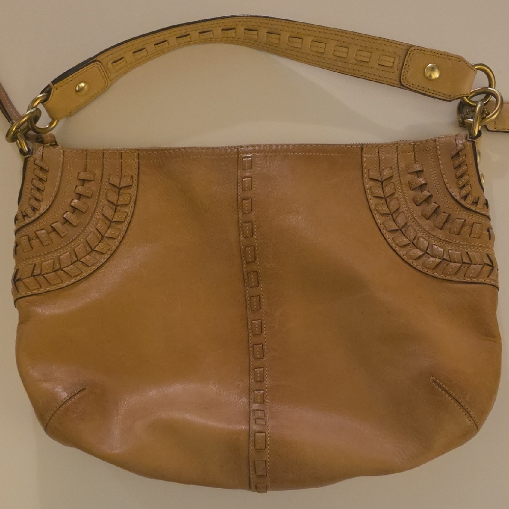 Coach Tan Leather Shoulder Bag